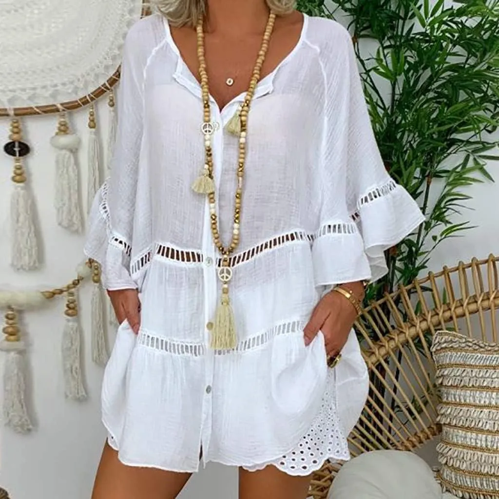 Womens Button Down Shirts 2025 Button Down Shirts V Neck Cotton Linen Light Blouse Jacket Casual Oversized Tshirts