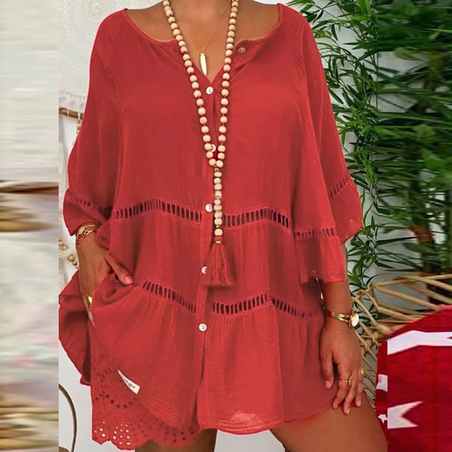 Womens Button Down Shirts 2025 Button Down Shirts V Neck Cotton Linen Light Blouse Jacket Casual Oversized Tshirts