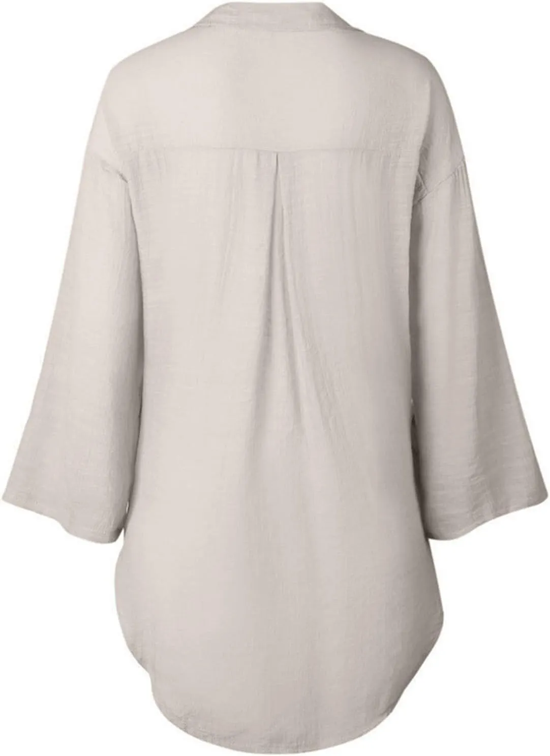 Womens Button Down Shirts 2025 Trendy V Neck Roll up Sleeve Tops Boho Button Down Blouses Beach Swimsuit Coverup
