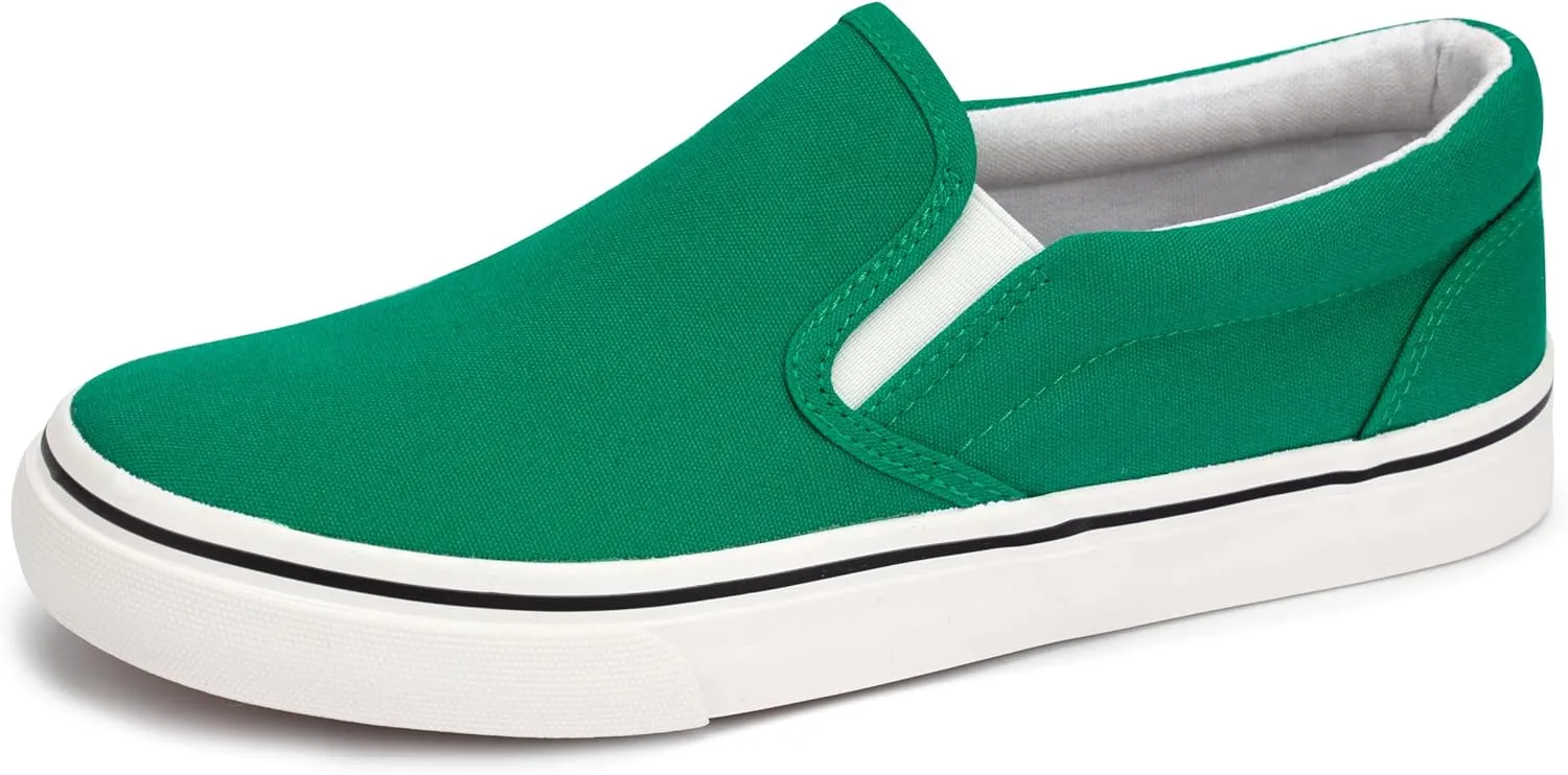 Women's Canvas Slip on Low Top Fashion Sneakers for Women Non Slip Loafer Shoes Classic Comfortable Flats Breathable Casual Shoes