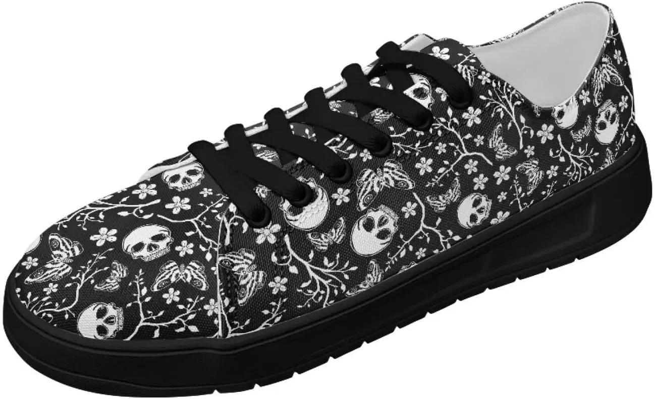 Women's Casual Canvas Sneakers Comfortable Low Top Walking Shoes Classic Lightweight Tennis Shoes Fashion Sneakers