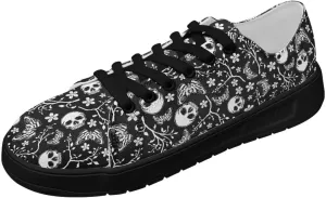 Women's Casual Canvas Sneakers Comfortable Low Top Walking Shoes Classic Lightweight Tennis Shoes Fashion Sneakers