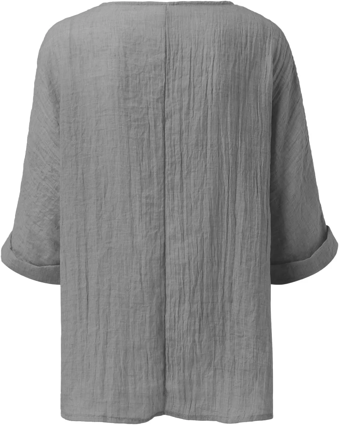 Womens Casual Shirts 2025 Summer Lightweight Linen Button up Shirts Casual Long Sleeve Shirt Collared Blouse Tops