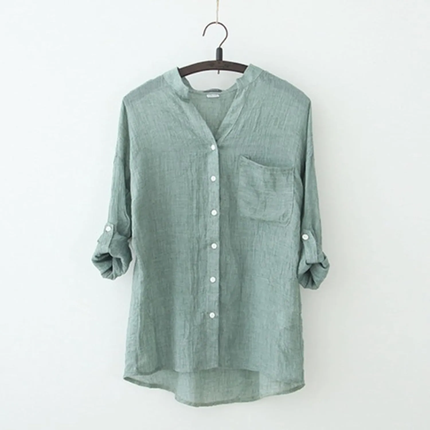 Womens Casual Shirts 2025 Summer Short Sleeve Casual Button Down Shirts Soft Fashion Cotton Blouses Tops with Pocket