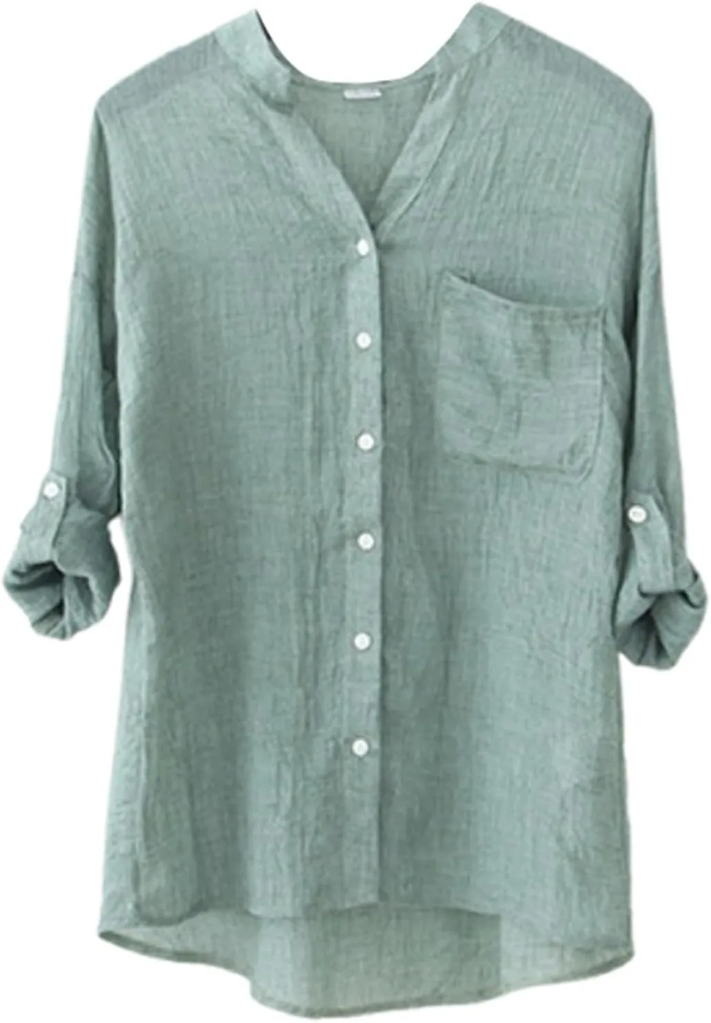 Womens Casual Shirts 2025 Summer Short Sleeve Casual Button Down Shirts Soft Fashion Cotton Blouses Tops with Pocket