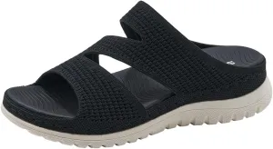 Women's Casual Walking Sports Athletic Slide Sandals Comfortable Slip On Yoga Mat Outdoor Lightweight Summer Beach Slippers