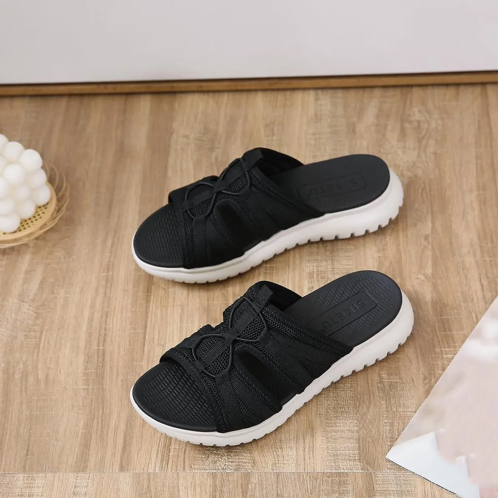Women's Casual Walking Sports Athletic Slide Sandals Comfortable Slip On Yoga Mat Outdoor Lightweight Summer Beach Slippers