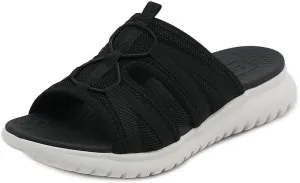 Women's Casual Walking Sports Athletic Slide Sandals Comfortable Slip On Yoga Mat Outdoor Lightweight Summer Beach Slippers