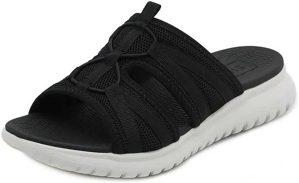 Women's Casual Walking Sports Athletic Slide Sandals Comfortable Slip On Yoga Mat Outdoor Lightweight Summer Beach Slippers