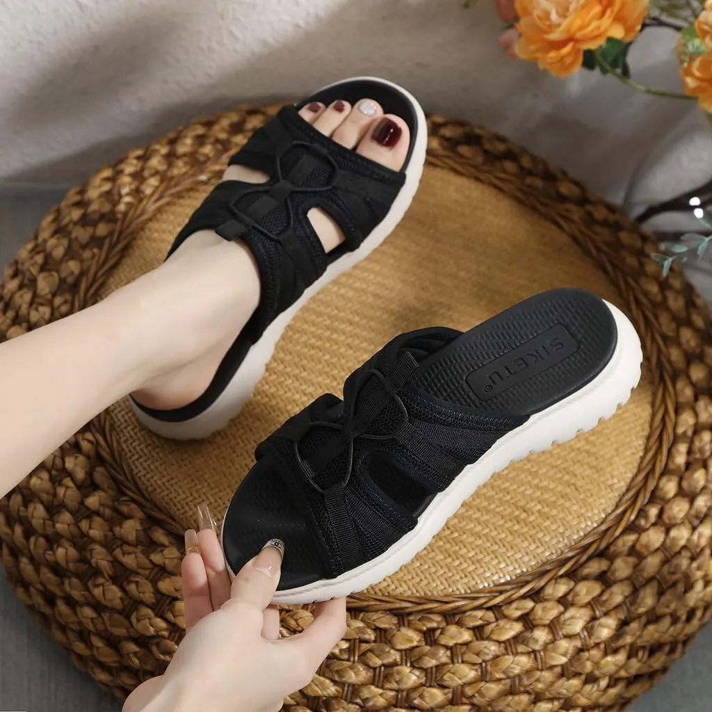 Women's Casual Walking Sports Athletic Slide Sandals Comfortable Slip On Yoga Mat Outdoor Lightweight Summer Beach Slippers