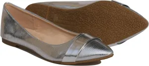 Women's Classic Pointy Toe Boat Slip on Ballet Flats Patent Leather