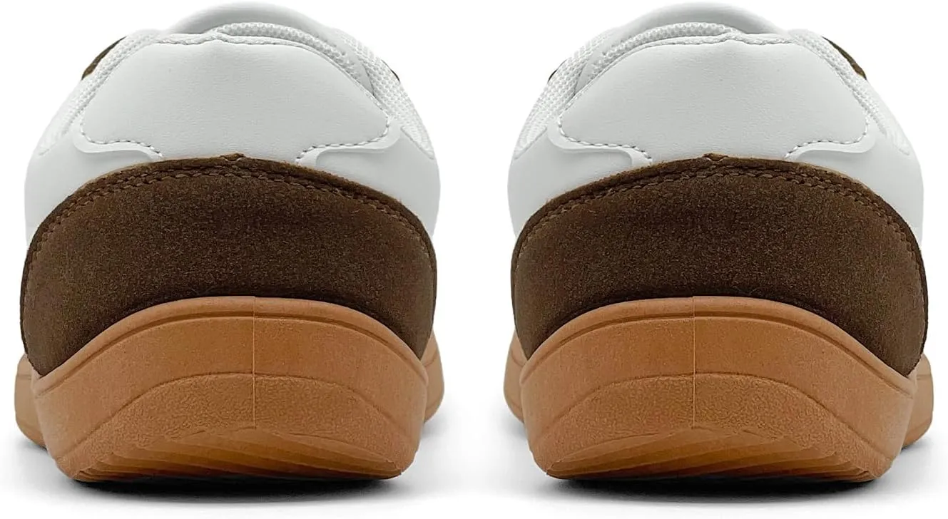 Women's Fashion Sneakers - Retro Walking Casual Low Top Tennis Trainer Skate Shoes
