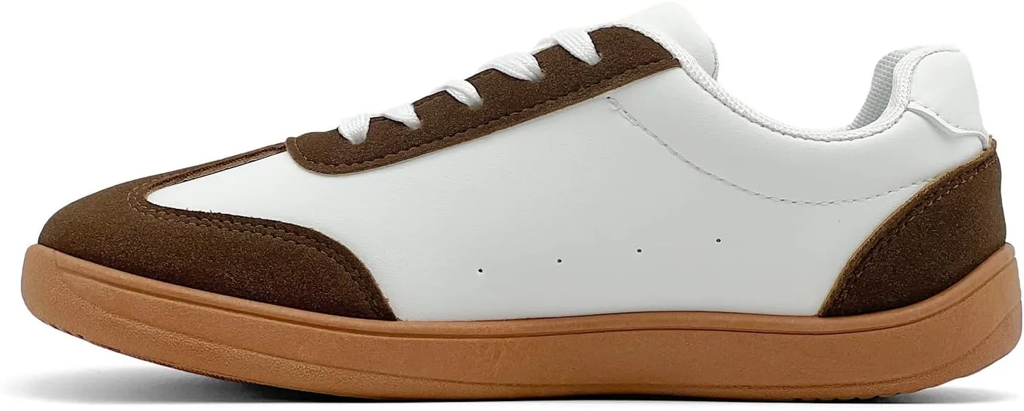 Women's Fashion Sneakers - Retro Walking Casual Low Top Tennis Trainer Skate Shoes