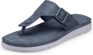 Womens Flat Memory Foam Slippers/Flip-Flops Fashion Stylish Casual Comfortable Diabetic Orthopedic Lightweight Synthetic Slip-on Sandals with Adjustable Buckle for Girls/Ladies D-630
