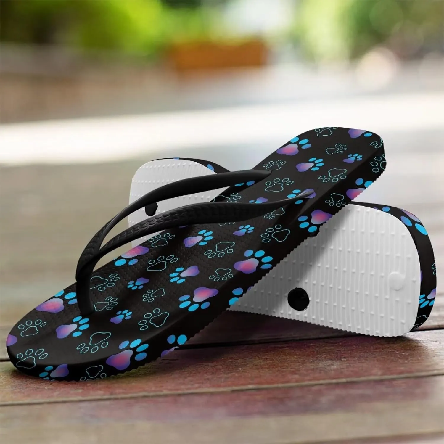 Women's Flip Flops Casual Thong Sandals Slip-On Slides, Shower Shoes with Cushioned Footbed for Walking, Daily Wear