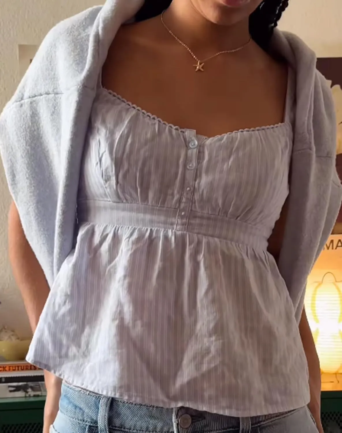 Womens Going Out Crop Tops Backless uff Short Sleeve Babydoll Top Summer Y2k Teen Girls Basics Cute Clothes