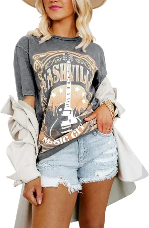 Womens Grunge Oversized Tshirt Shirts Boyfriend Baggy Crewneck Short Sleeve Graphic Tees for Women