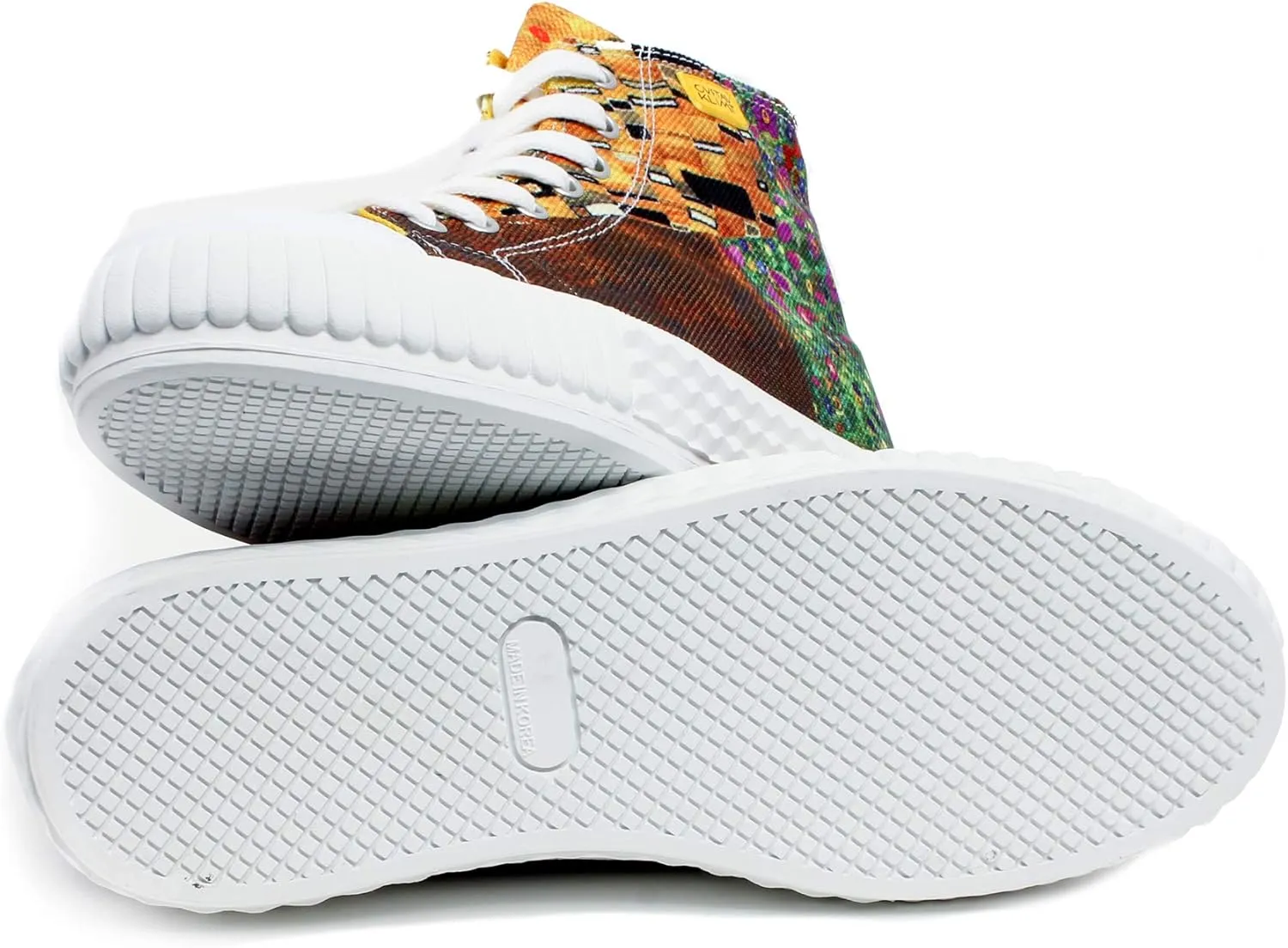 Women's High Top Platform Lace Up Canvas Van Gogh Shoes - Casual Fashion & Walking Sneakers | Famous Print Art