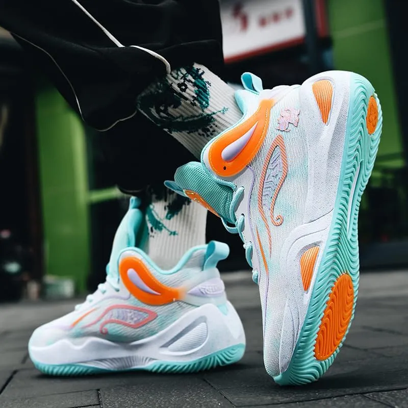 Womens Mens Basketball Shoes Fashion Breathable Athletic Sneakers Lightweight Non Slip Outdoor Sport Volleyball Shoe