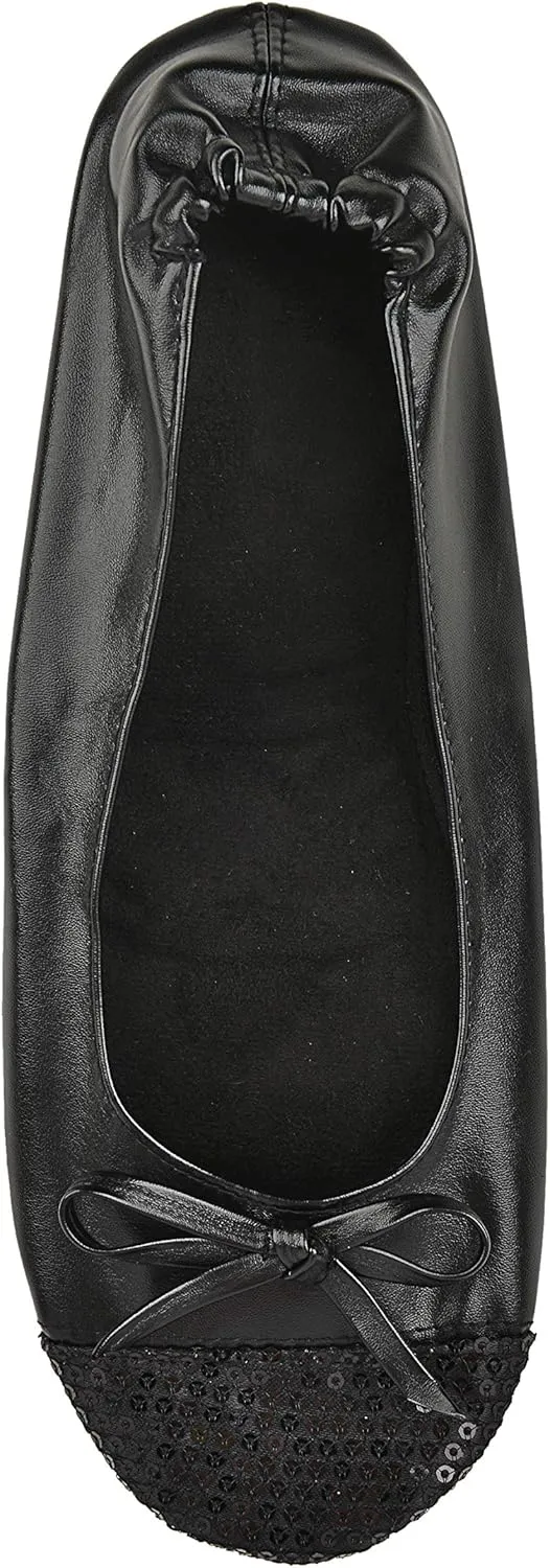 Women's Portable Foldable Ballet Flats Shoes Roll Up Slippers for Travel