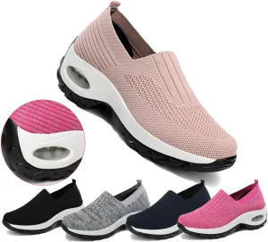 Women’S Sneakers Air Cushion Trainers,New Women's Orthopedic Platform Arch Walking Sneakers,Air Cushion Slip-On Walking Orthotic Shoes for Women.Athletic Shoes Running Jogging Shoes