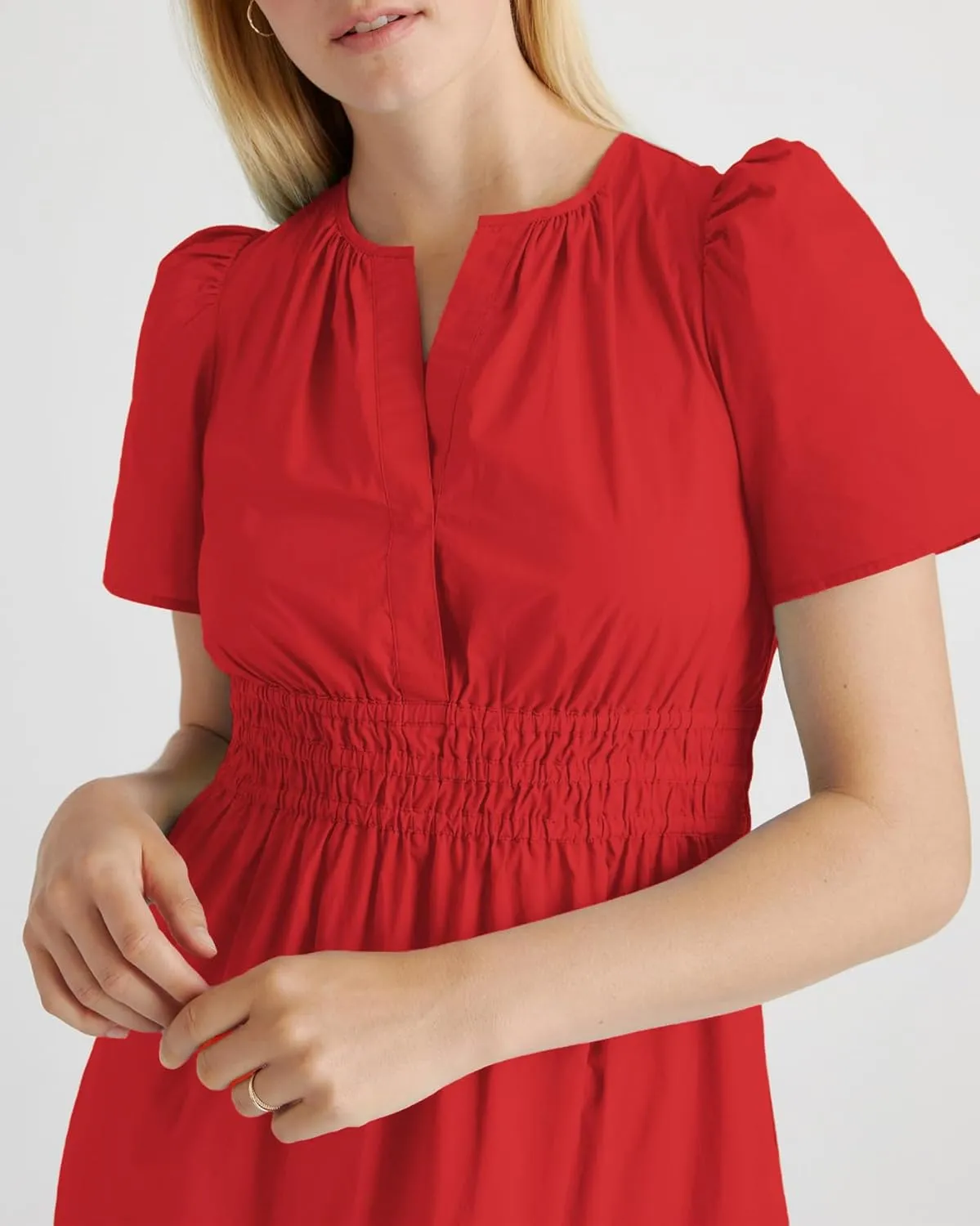 Women's Summer Casual Short Sleeve Maxi Dress Swing A Line Loose Flowy Tiered Boho Long Dress