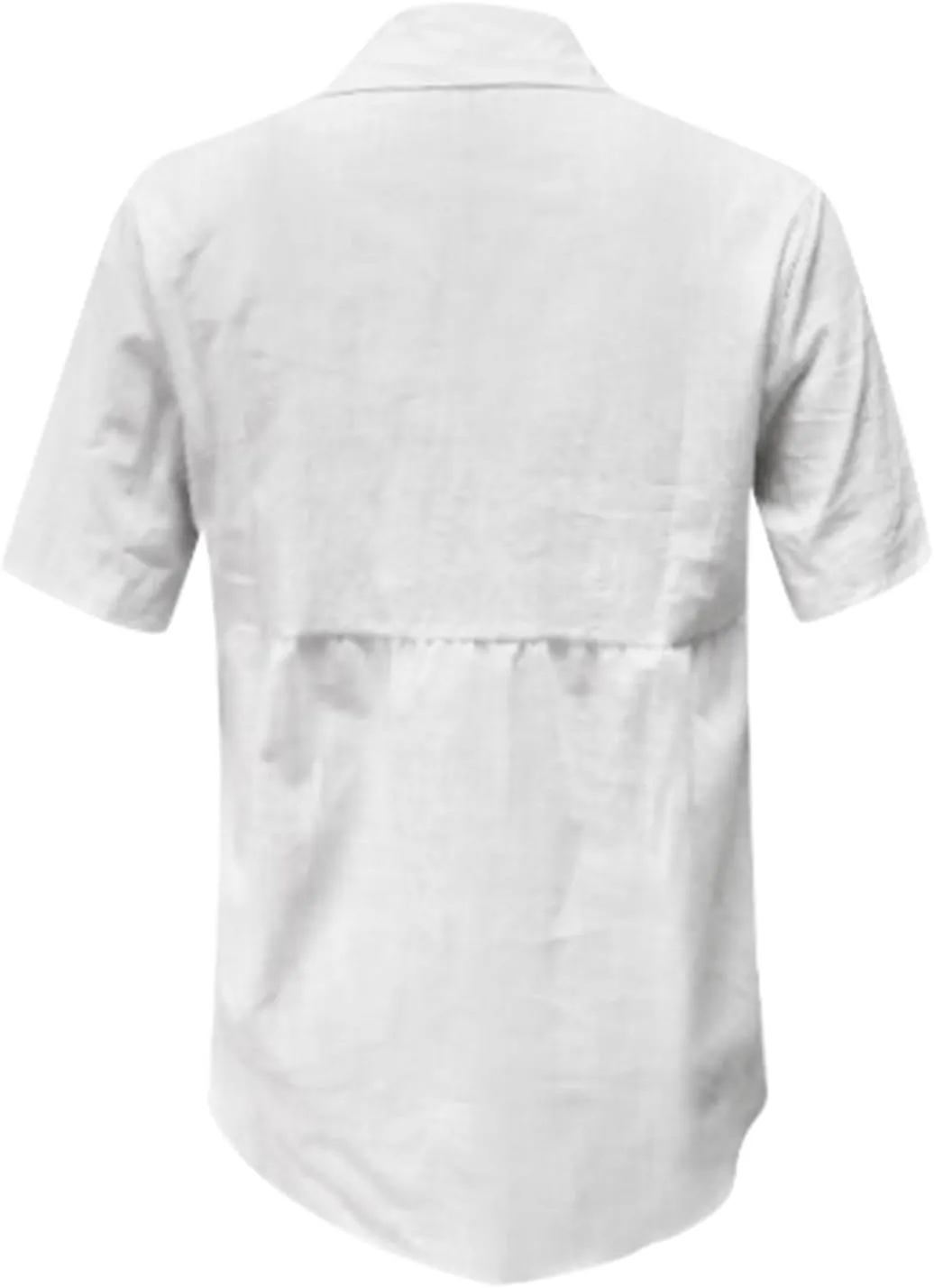 Women's Summer Casual T Shirts Button Down Shirts V Neck Cotton Linen Light Blouse Jacket Casual Oversized Tshirts