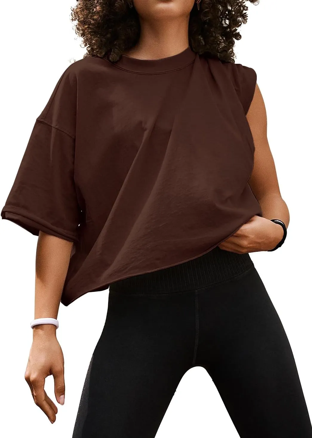 Women's Summer Short Sleeve Crop Tops Casual Basic Cotton Athletic Yoga Running T-Shirts