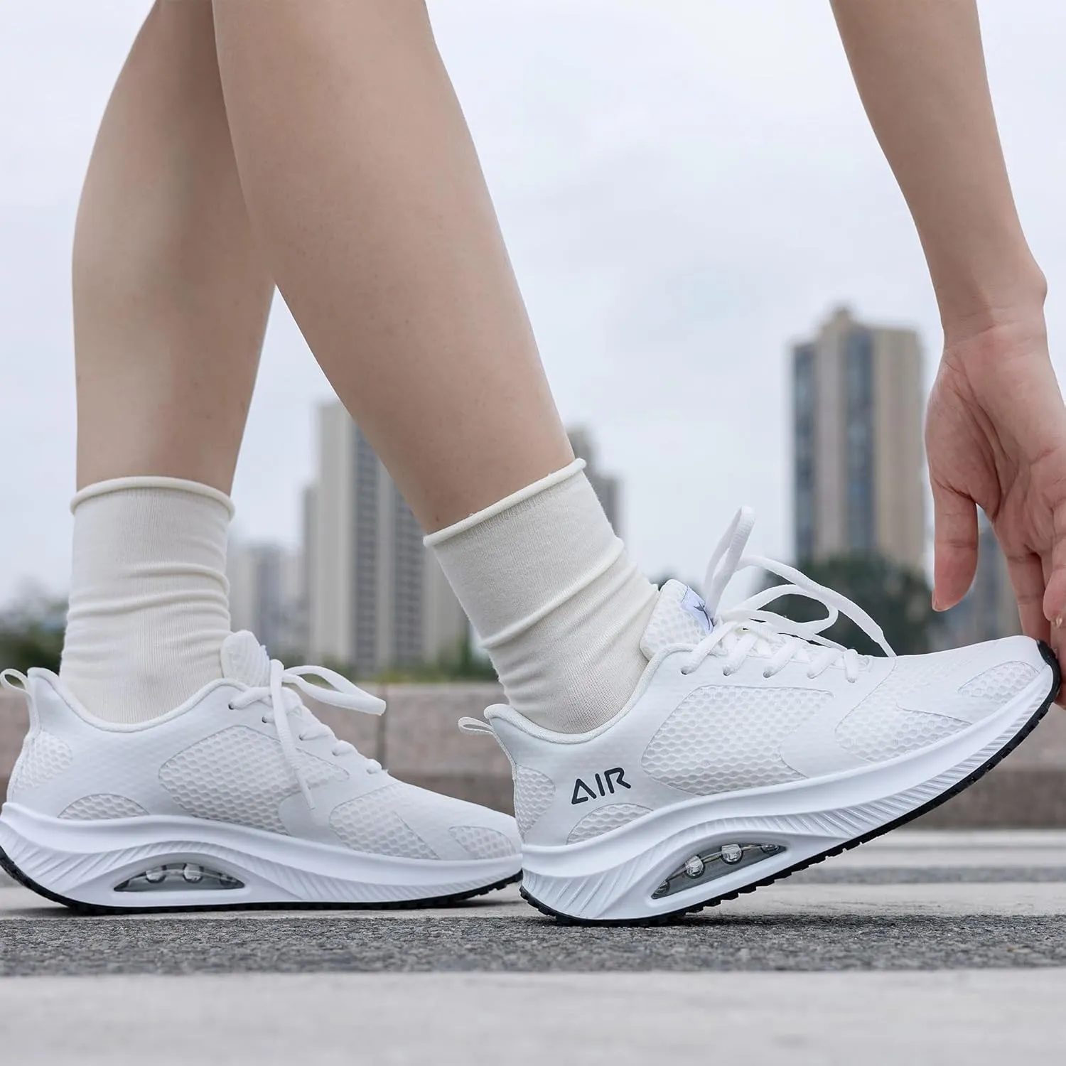 Women's Walking Shoes Arch Support Orthotic Sneakers Comfortable Air Tennis Shoes for Plantar Fasciitis Pain Relief US 6-11