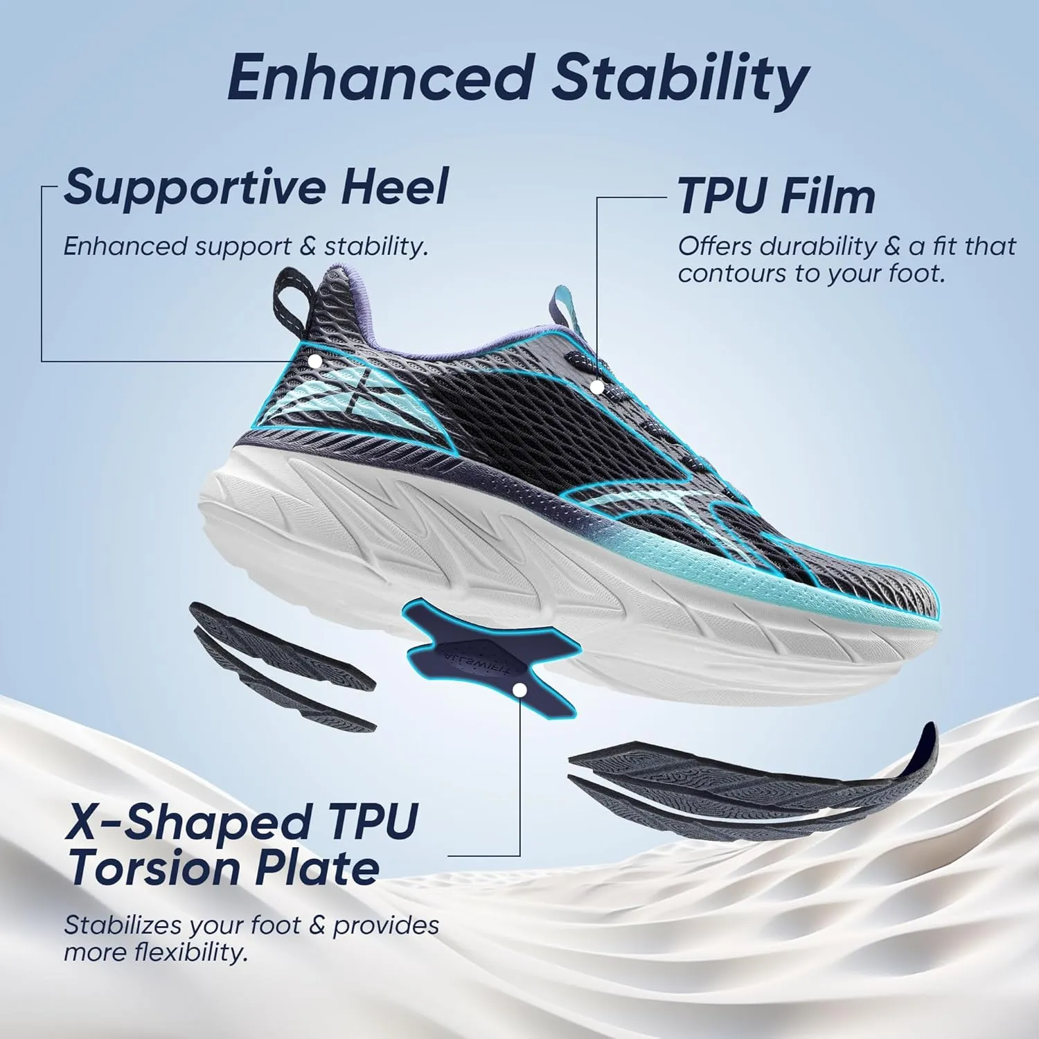 Women's Walking Shoes Comfortable ActiveEase Running Tennis Athletic Gym Workout Cross Training Sneakers