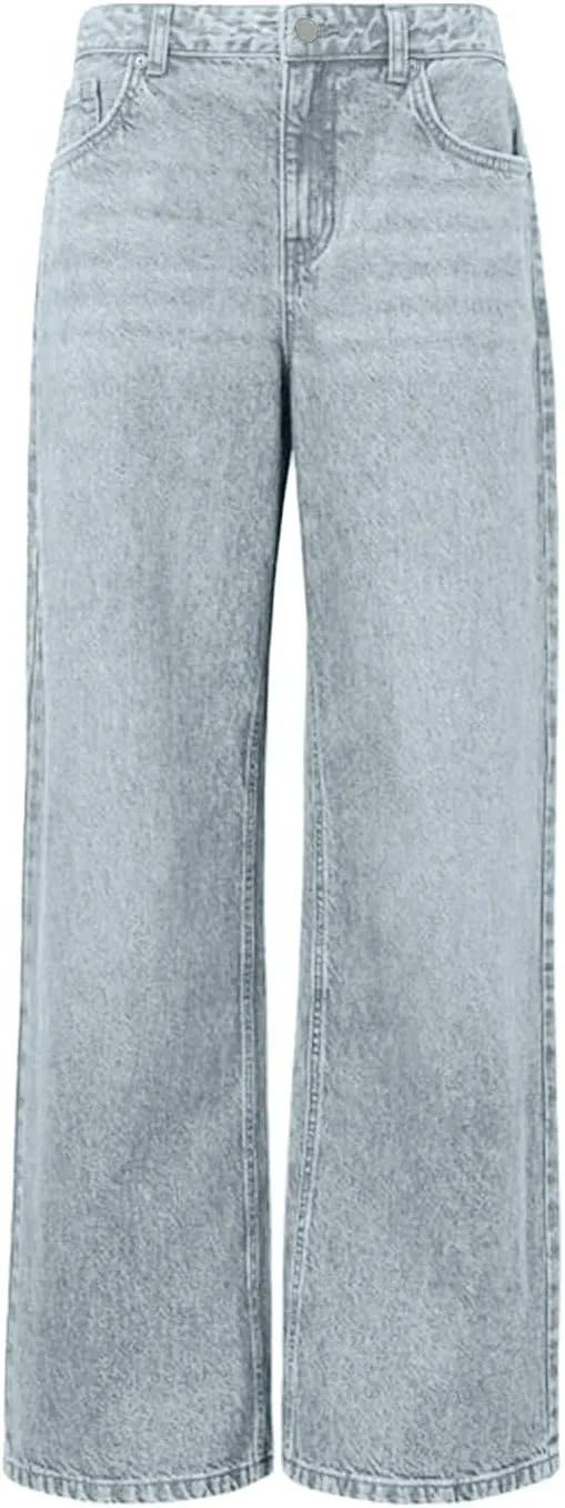 Women's Y2K Baggy Jeans Trendy Low Rise Jeans Casual Straight Leg Jeans Loose Boyfriend Denim Pants Fall Outfits