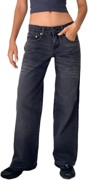 Women's Y2K Baggy Jeans Trendy Low Rise Jeans Casual Straight Leg Jeans Loose Boyfriend Denim Pants Fall Outfits