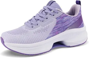 WONESION Women's Non Slip Walking Running Shoes Lightweight Athletic Tennis Sport Fashion Sneakers for Gym Work Nursing