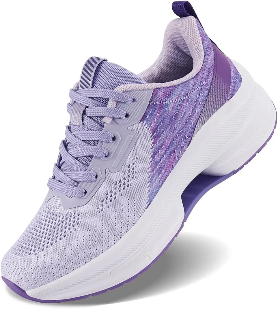 WONESION Women's Non Slip Walking Running Shoes Lightweight Athletic Tennis Sport Fashion Sneakers for Gym Work Nursing