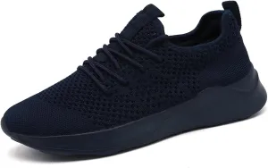 WYGRQBN Mens Walking Shoes Lightweight Breathable Slip On Running Shoes Gym Workout Tennis Fashion Sneakers