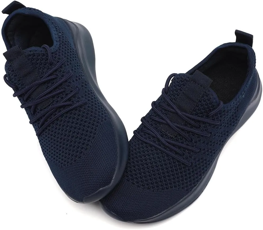 WYGRQBN Mens Walking Shoes Lightweight Breathable Slip On Running Shoes Gym Workout Tennis Fashion Sneakers