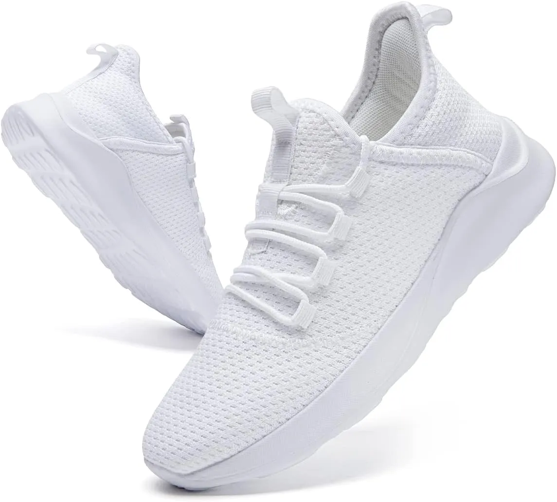 WYGRQBN Mens Walking Shoes Lightweight Breathable Slip On Running Shoes Gym Workout Tennis Fashion Sneakers