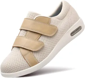 ZGDG Women Diabetic Shoes Wide Width Edema Comfy Shoes with Adjustable Strap Lightweight Non-Slip Orthopedic Walking Shoes for Elderly Hammertoe Arthritis Bunions Swollen Feet