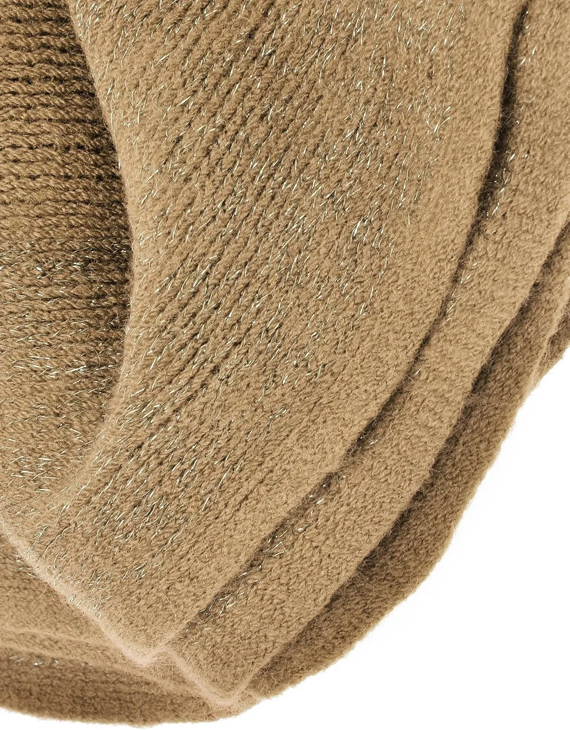 ZLYC Women's Shawl Golden Trim Knit Blanket Wrap Fringe Poncho Coat Cardigan