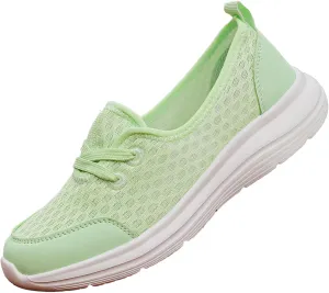 ZWRXW Women's Orthopedic Loafers Slip-On Walking Shoes Arch Support & Non-Slip Breathable Shoes Low Top Fashion Sneakers Lightweight Outdoor Hiking Sneakers